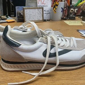Tretorn White and Gray Athletic Shoes